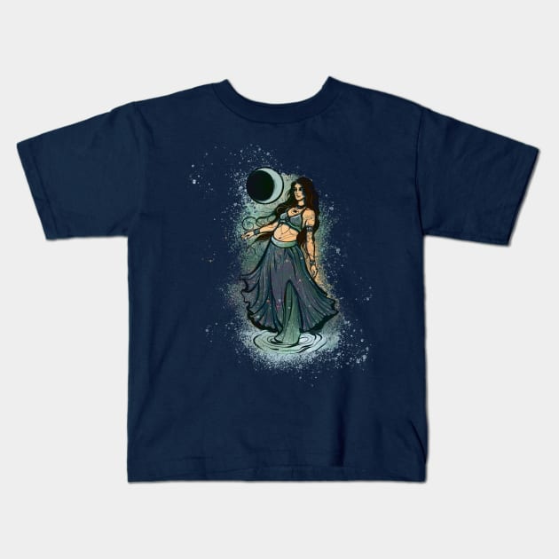 Cancer MoonChild Belly Dancer Kids T-Shirt by bubbsnugg